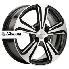 6*15 4*100 ET45 56,6 Khomen Wheels KHW1502 (Nexia) Black-FP
