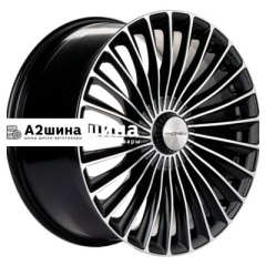 8,5*20 5*112 ET43 66,6 Khomen Wheels KHW2008 (Mercedes Front) Black-FP