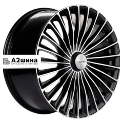 8,5*20 5*112 ET38 66,6 Khomen Wheels KHW2008 (Mercedes Front) Black-FP