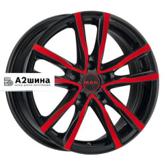 6,5*16 5*114,3 ET40 76 MAK Milano Black Red Face